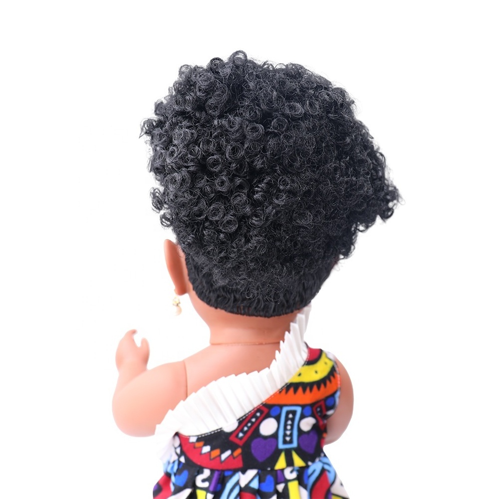 Tusalmo 2024 wholesale price vinyl girl lovely 18 inch african black fashion girl doll for kids