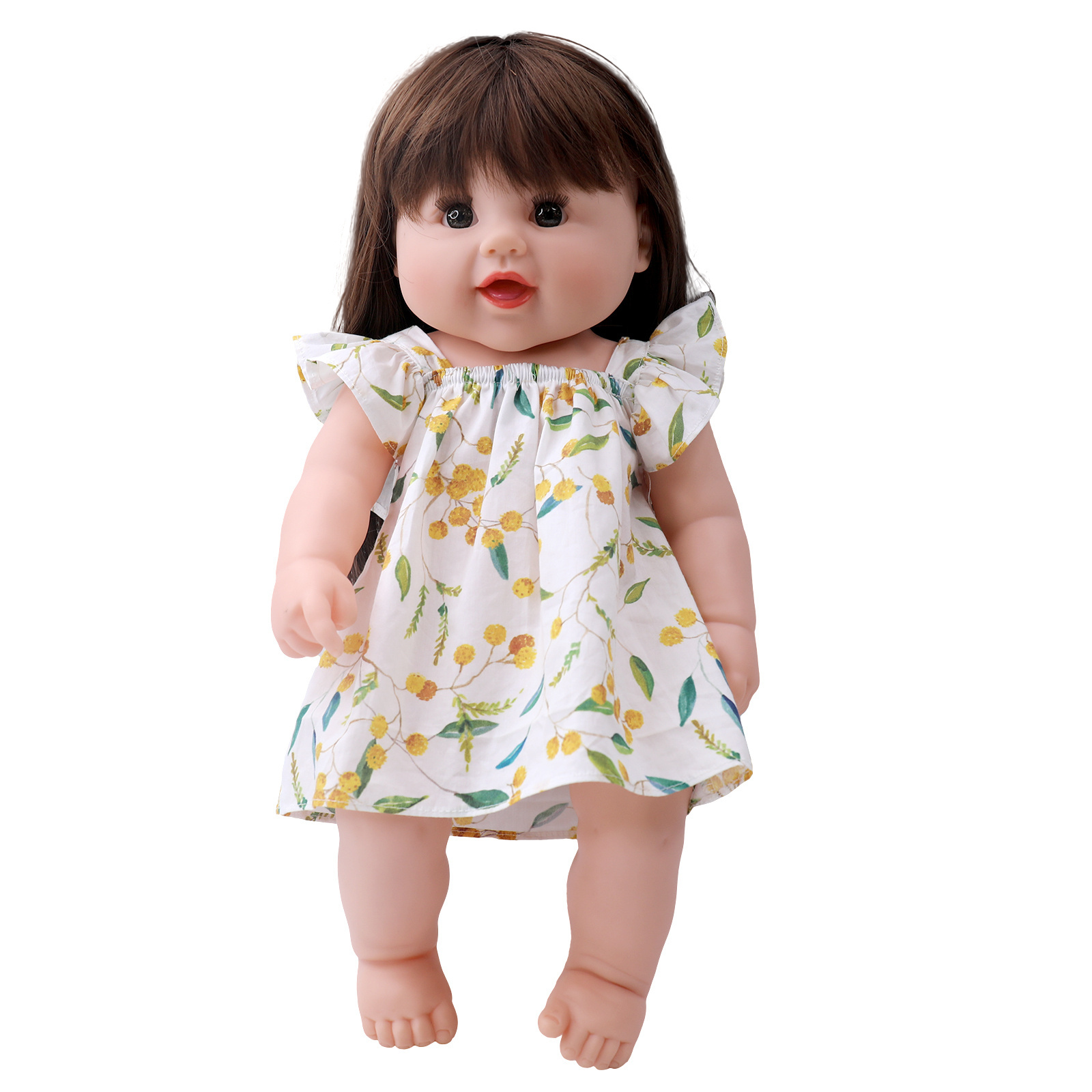 Tusalmo Big Size Beautiful Long Brown Hair dressing Cute 19inch doll wearing girl dolls for kids