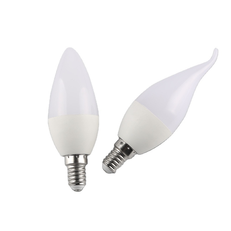 High quality plastic coated aluminum energy-saving, bright, ultra-thin pointed bulb