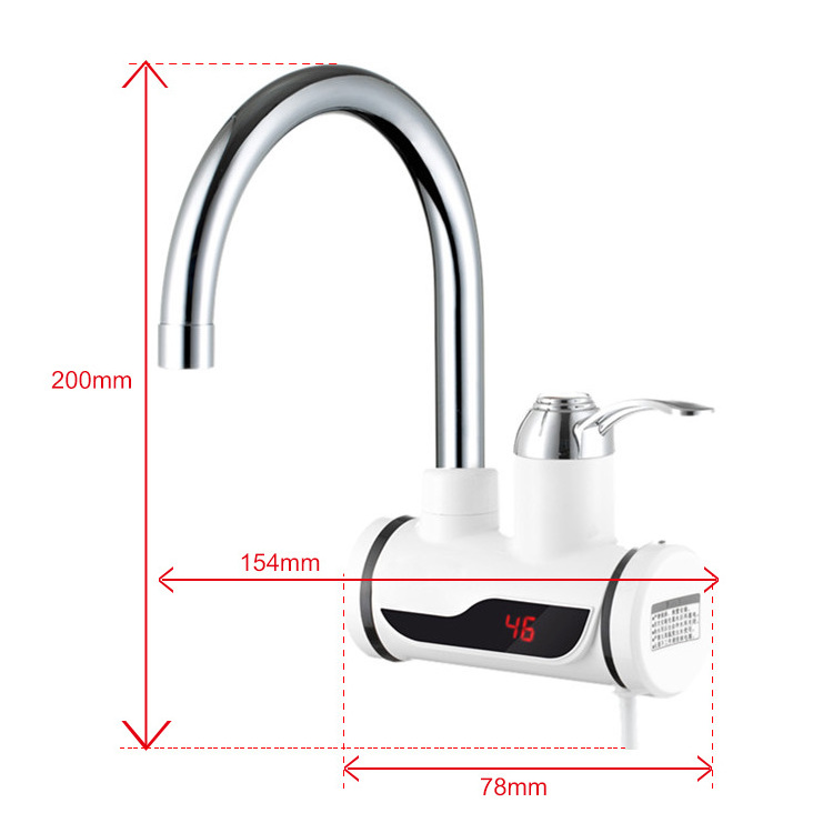 bathroom shower mixer mini hot water faucet heater