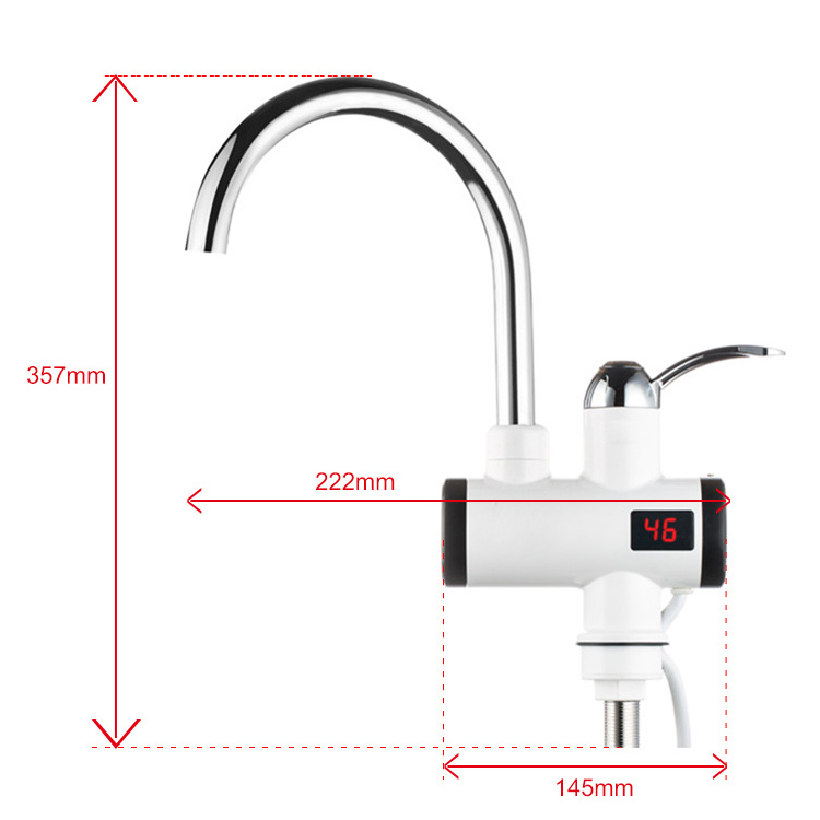 3-5secs heat kitchen electrical type water tap instant hot water faucet