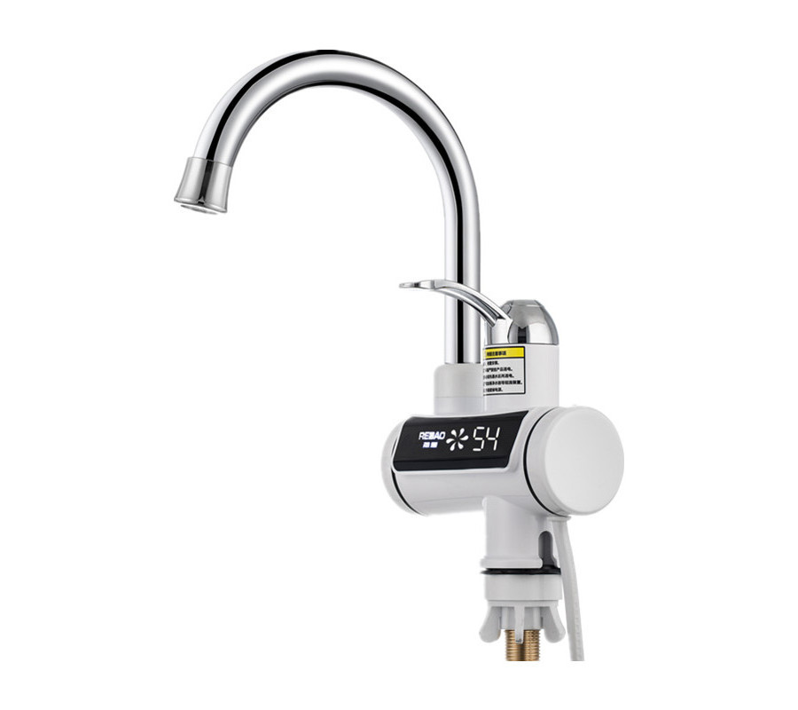 220V 3000W Basin Sink Heating Tap With Temperature Display Instant Electric Water Heater Faucet