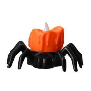 Halloween Party Props Pumpkin Lantern Spider Night Light LED Candle