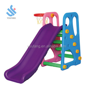 YF-05022 funny preschool slide set home children play game plastic step slide indoor playground equipment children plastic slide