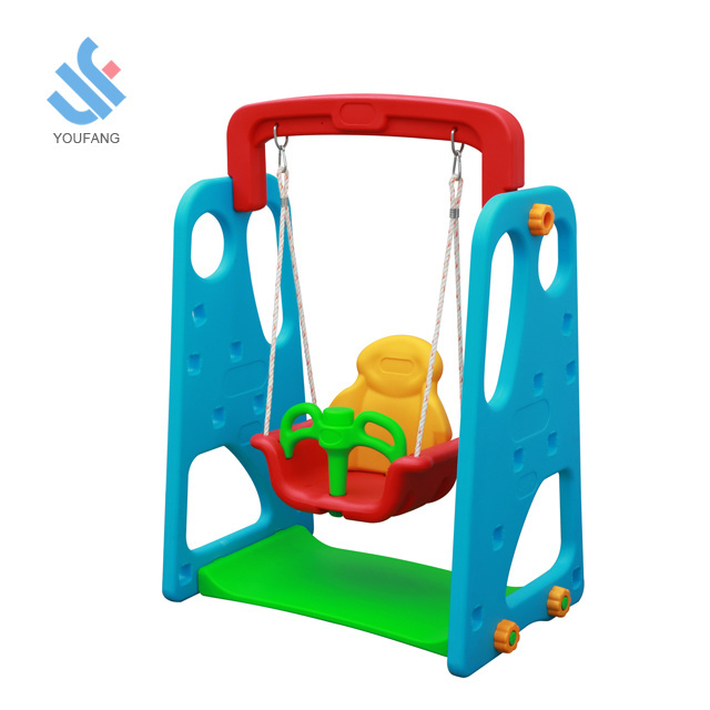 YF-05012 kids indoor plastic swing chair setsingle toddler swing indoor playground equipment swing chair