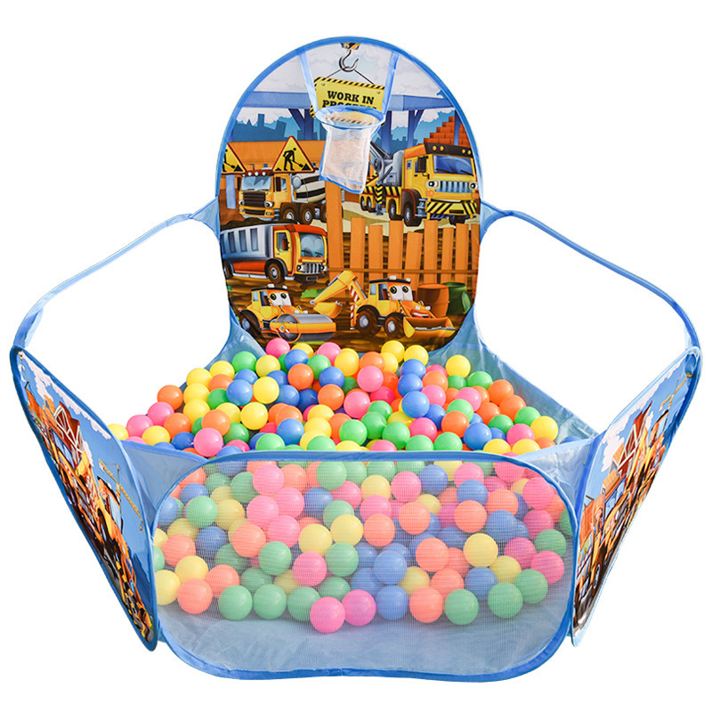 YF-L0590 children kids polyester material ocean ball pit pool game play pop up tent ball pit with hoop kids ball pool tent