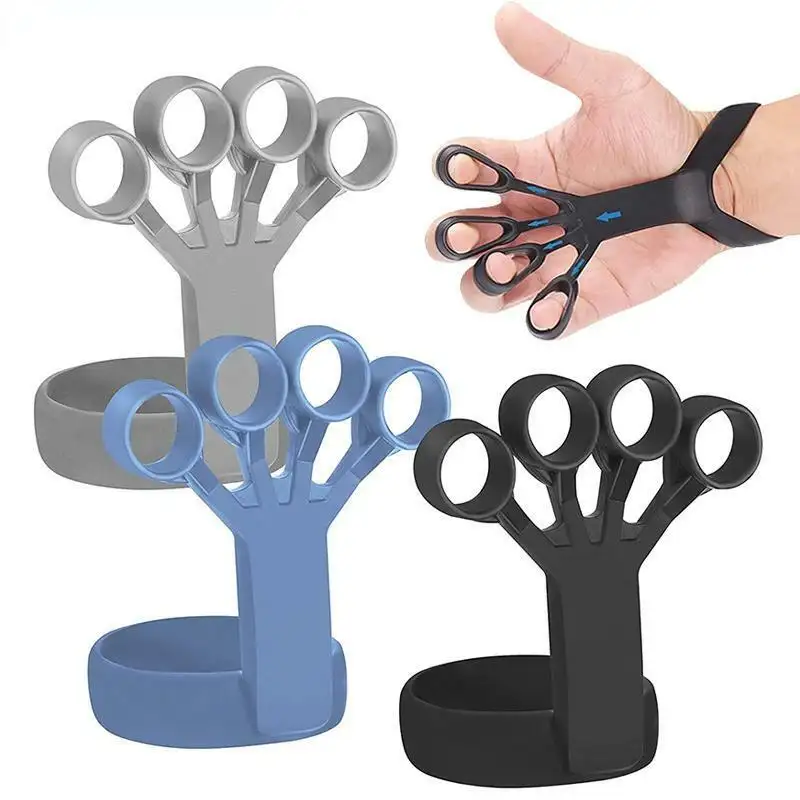 Training Equipment Muscle Tool Device Finger Exercise Hand Strengthener Stretcher Hand Trainer Rehabilitation Silicone Hand Grip