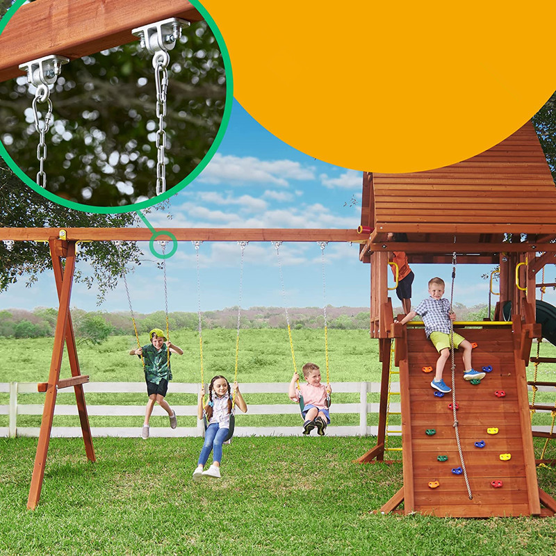 Heavy Duty Black Swing Hangers Screws Bolts Included Over 5000 lb Capacity Playground Porch Yoga Seat Trapeze Wooden Sets Indoor