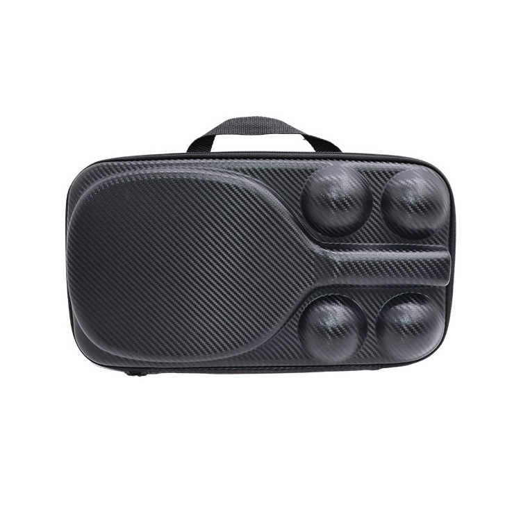 Carbon Fiber Texture Pickleball Paddle Carrying Case Protective Hard Case Pickleball Paddle Case Blank Bag