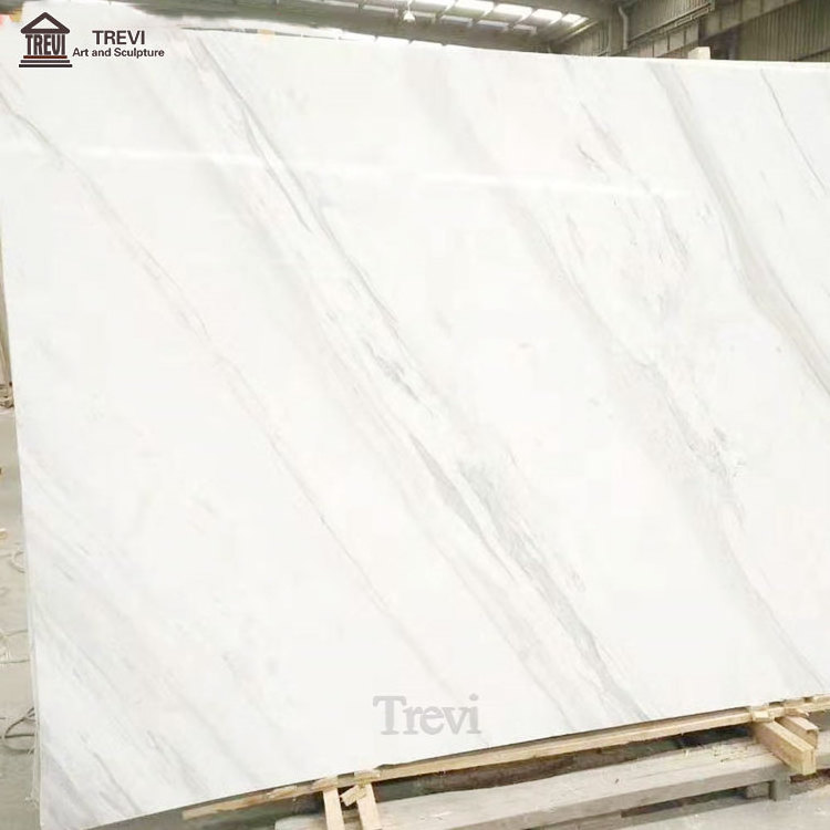 High Quality Wholesale Price Villa Decoration White Volakas Marble Slab for Sale