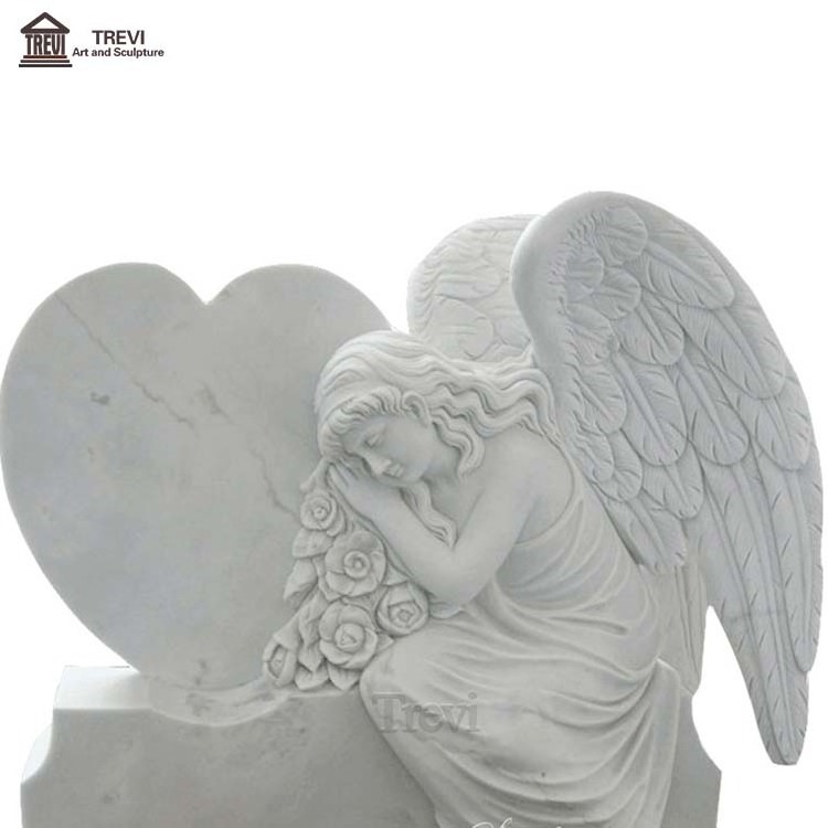 Hand carved Classic White marble Gravestone on Sale