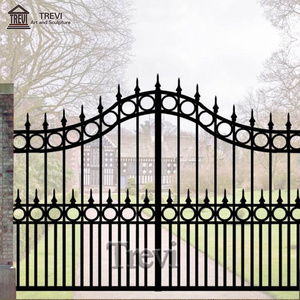 High Quality Outdoor garden new Design Wrought Iron Gate Metal Ornaments For Decoration