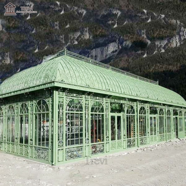 Outdoor structures garden used pavilion greenhouse cast wrought iron gazebos