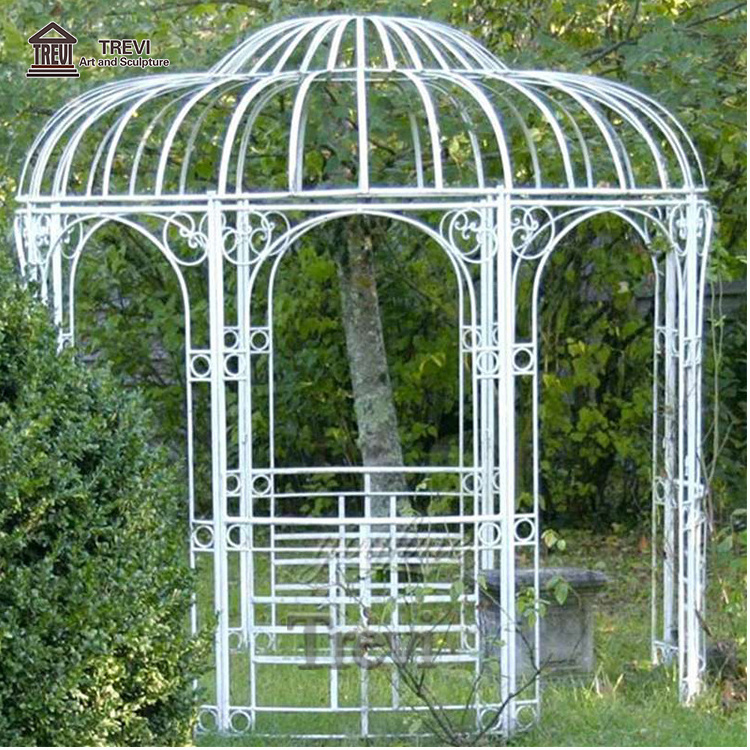 Outdoor Large Decoration Sunroom Wrought Iron Gazebo For Wedding Ceremony Suppliers