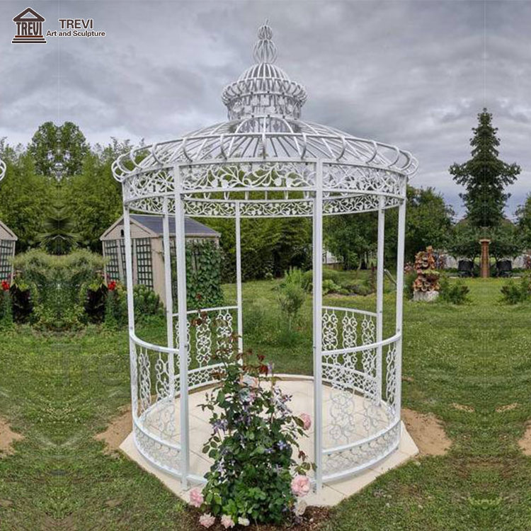 Large Substantial Gargen Wrought Iron Gazebos Cast Iron Gazebos For Sale