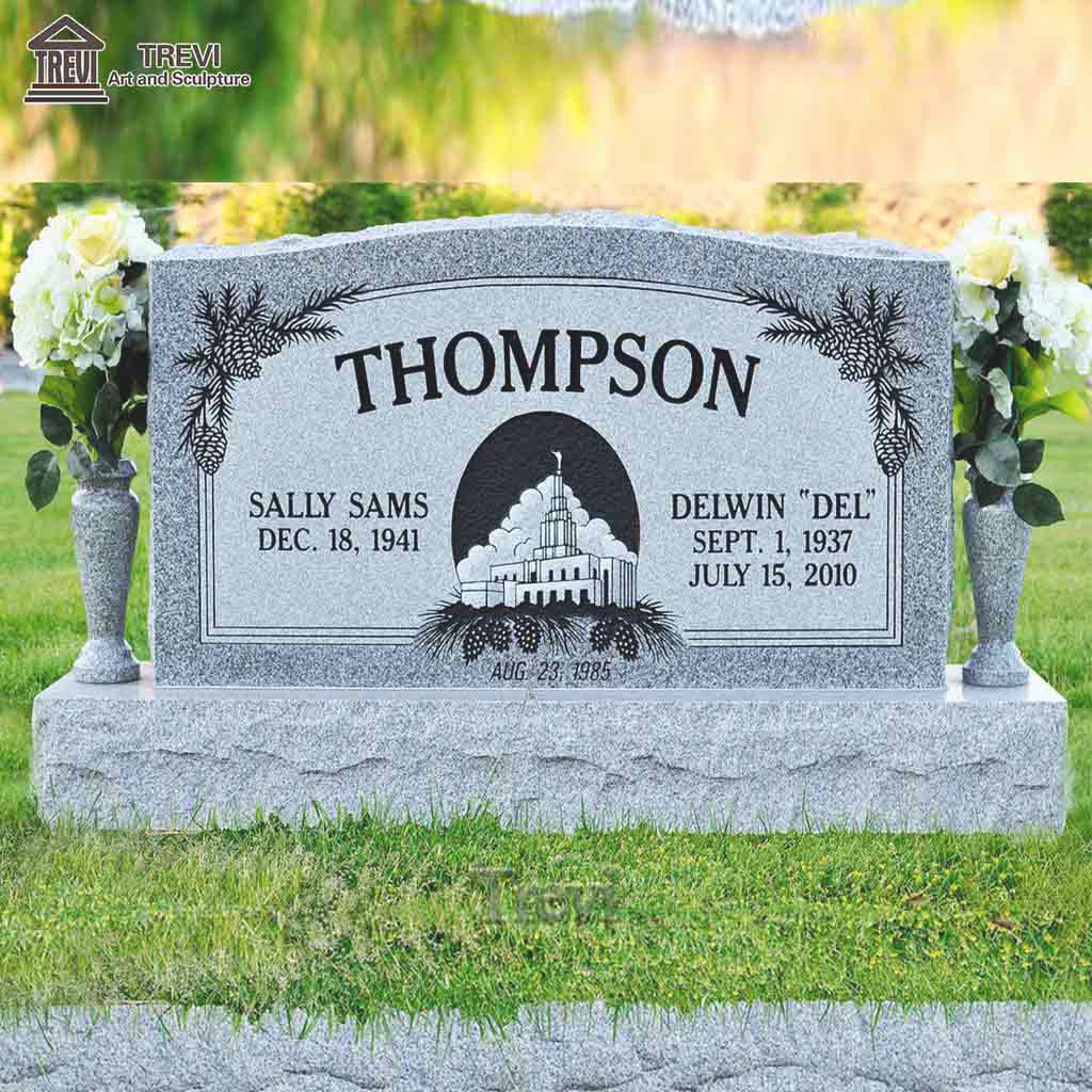 Customized Natural Granite Headstone Luxurious Tombstone Gravestone Monument for Sale