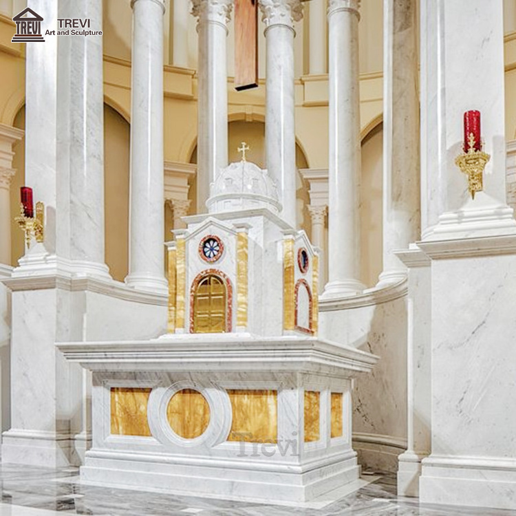 Customized Religious Natural Stone Marble Altar for Church