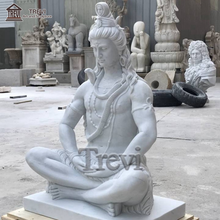 Factory Price Religious Hindu God Stone Sculpture White Marble Shirdi Sai Baba Statue