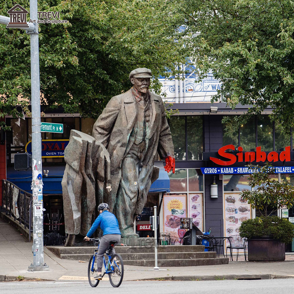 Large Decoration Casting Metal Famous Figure Life Size Bronze Lenin Statue