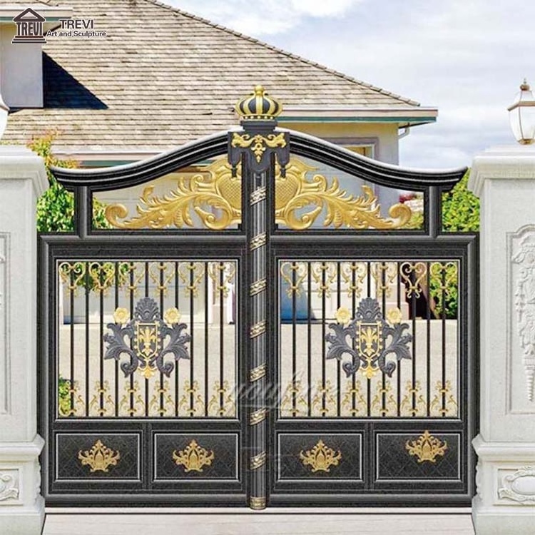 High Quality Custom Design Garden Main Door Wrought Iron Aluminum Gate