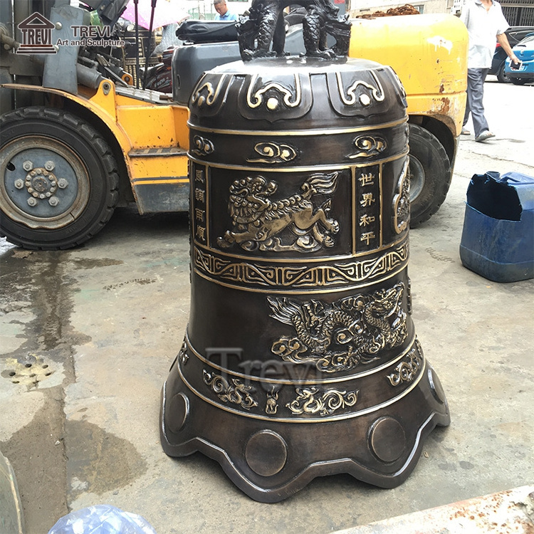 Large Metal Charm Antique Bronze Temple Church Bell For Sale