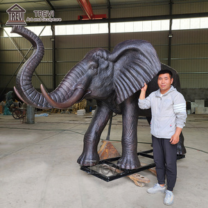 Large Outdoor Bronze Elephant Sculptures Wildlife Bronze Statues