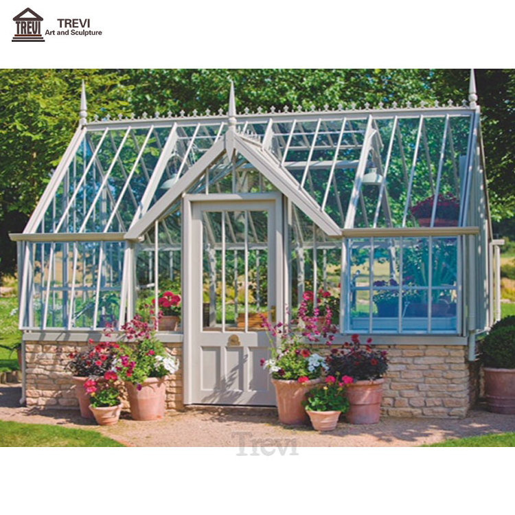 High Quality Garden Decoration Furniture Sunroom White Casting Wrought Iron Outdoor Gazebo