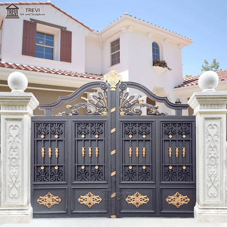 High Quality Custom Design Garden Main Door Wrought Iron Aluminum Gate