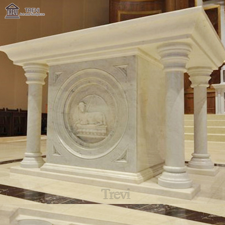 Customized Religious Natural Stone Marble Altar for Church