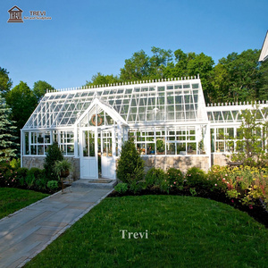 Glasshouse Garden Sunrooms & Glass Houses Wrought Iron Gazebo With Glass For Decoration