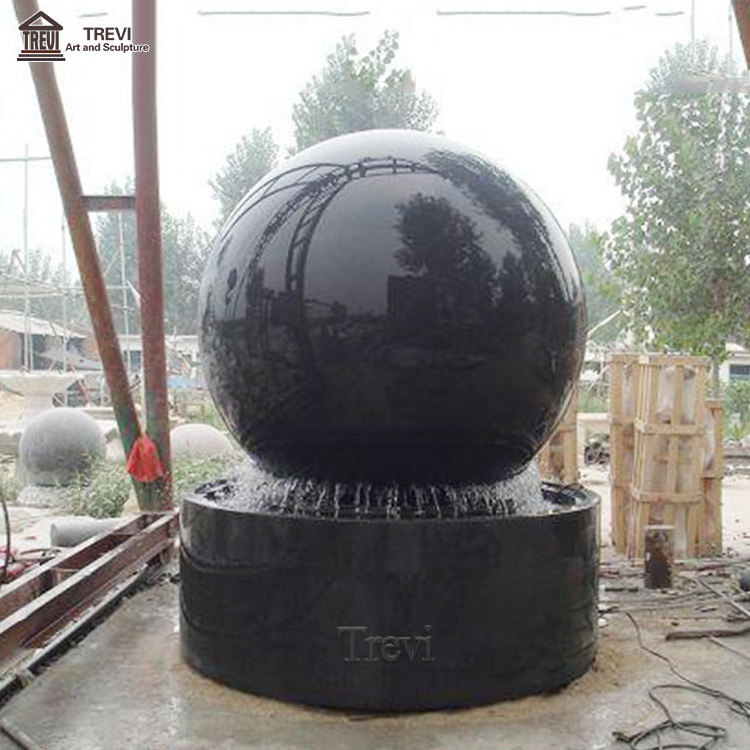 Decorative Indoor Small Stone Rolling Sphere Floating Marble Fengshui Ball Fountain for Sale