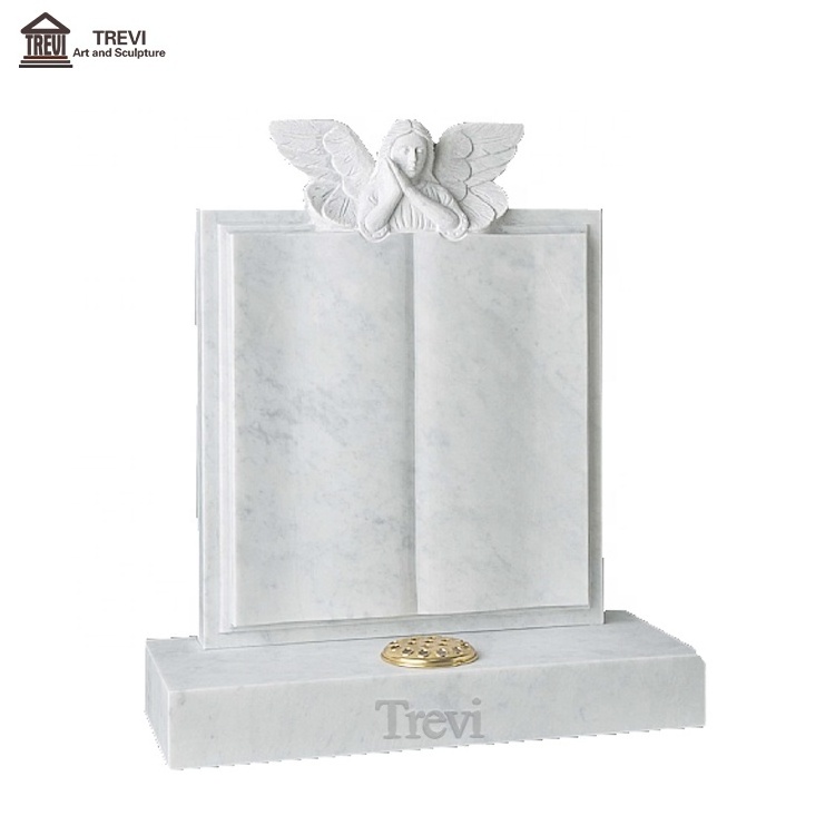 Hand carved Classic White marble Gravestone on Sale