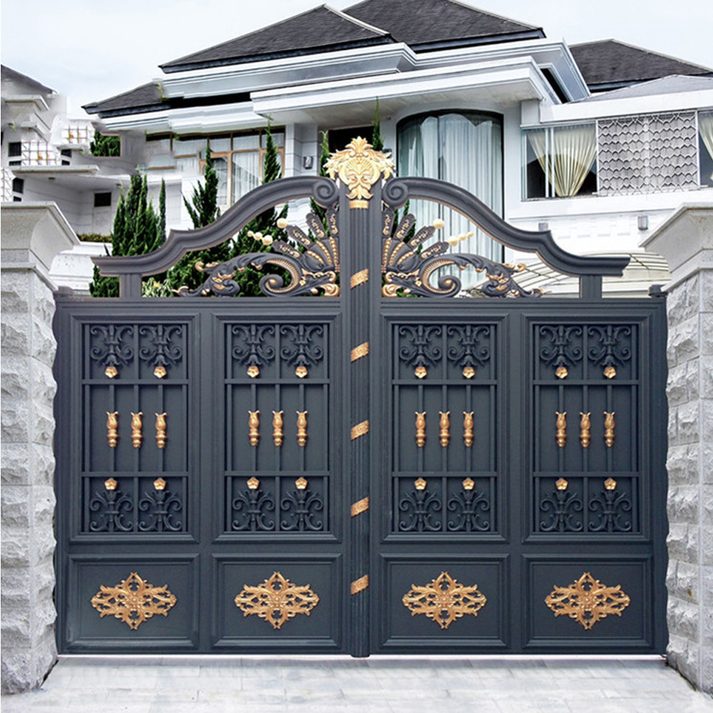 High Quality Custom Design Garden Main Door Wrought Iron Aluminum Gate