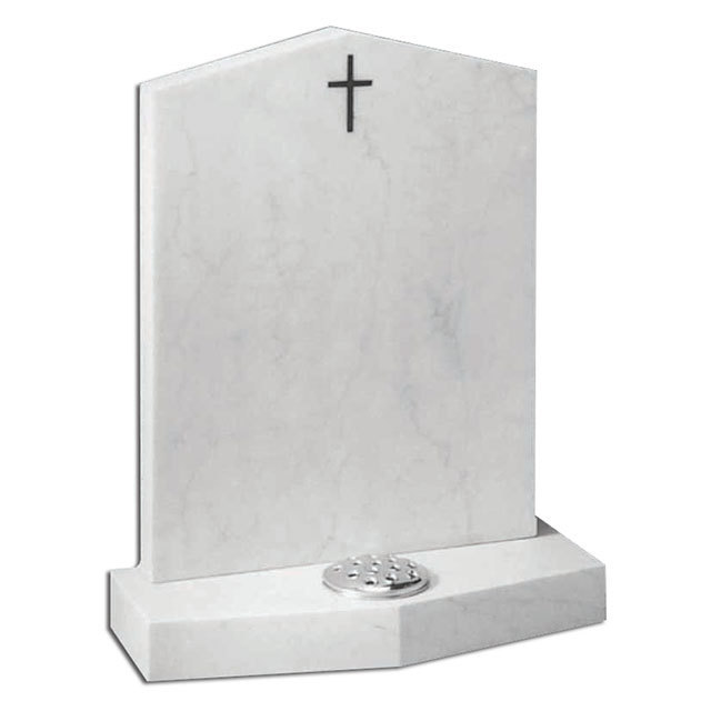 Classic Western Style Tombstone Monument Natural Marble Black Granite Tombstone for Sale