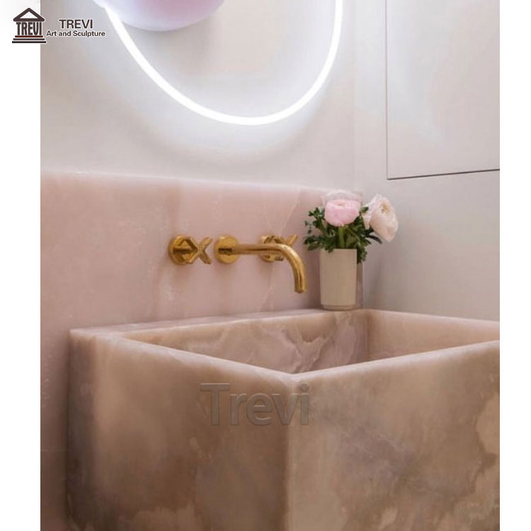 Indoor Luxury Natural Pink Marble Stone Slabs Shower Wall Floor for Decoration