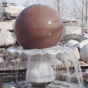 Decorative Indoor Small Stone Rolling Sphere Floating Marble Fengshui Ball Fountain for Sale