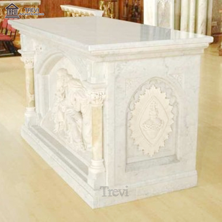 Customized Religious Natural Stone Marble Altar for Church