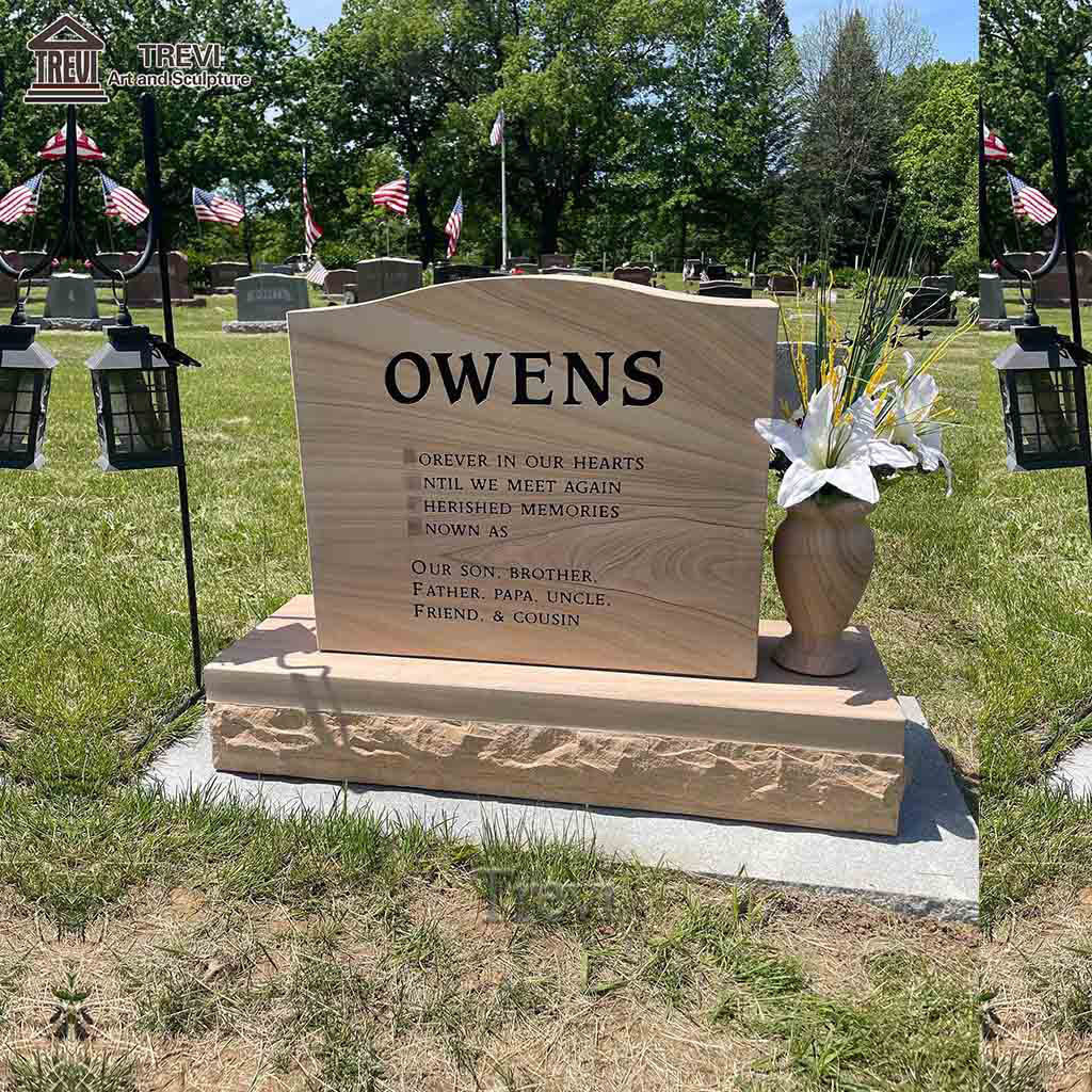 Customized Natural Granite Headstone Luxurious Tombstone Gravestone Monument for Sale