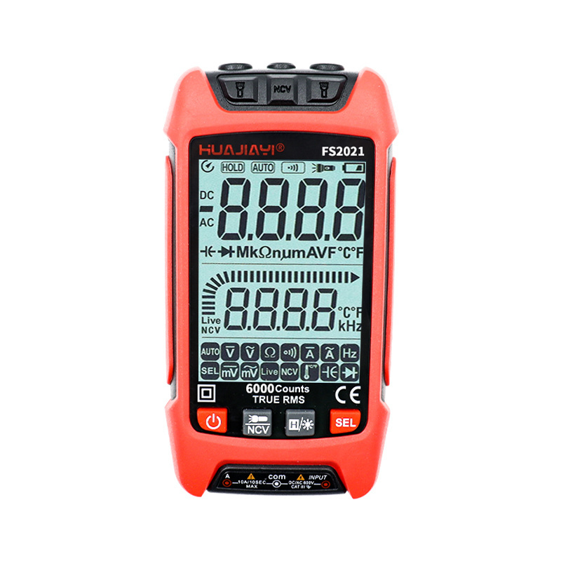 2023 Smart Digital Multimeter 6000 Counts True RMS Auto Electrical Capacitance Meter Temp Resistance Transistor Testers