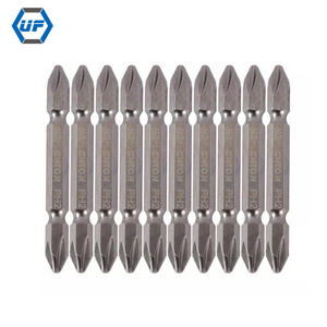 High Quality Double Head Durable Magnetic PH2 screw driver bits 1/4"hex Shank 65mm philips Screwdriver Bit