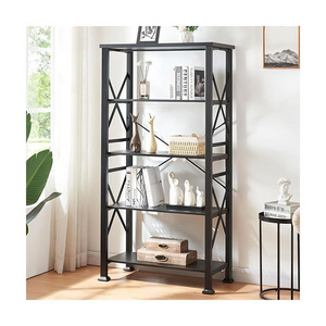 Blueprint Storage Rack Metal Luxury Shoes Rack Storage Metal 5 Tier Industrial Metal Bookcase Bookshelf