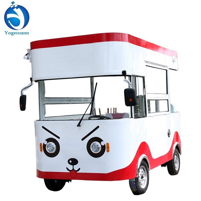 Outdoor Electric Four Wheel Mobile Food Truck Mobile Food Dinning Car