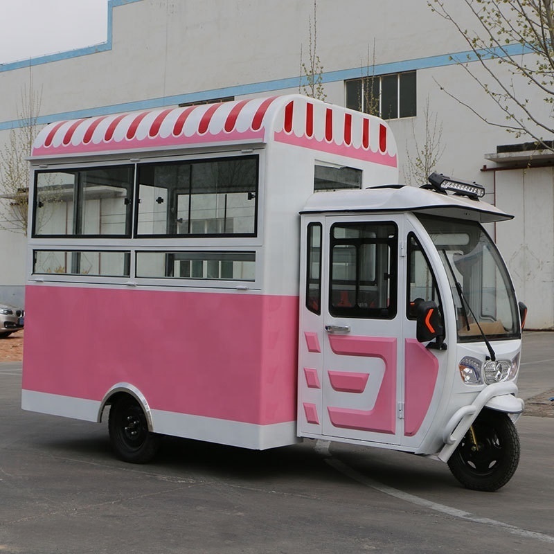 Yogemann Electric Mobile Outdoor Food Cart With Three Wheels