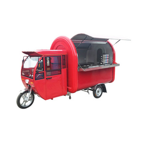 Hot sales waterproof electric tricycle motorcycle food cart with CE certificate