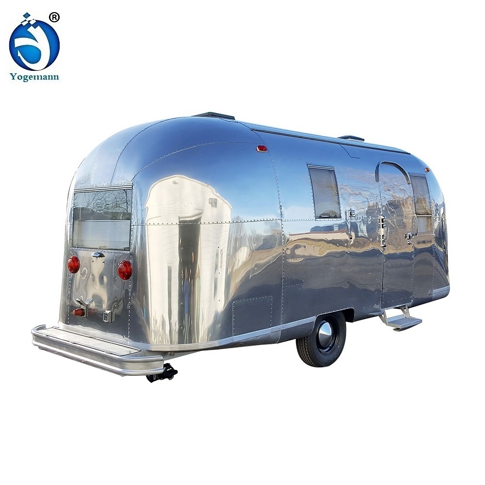 Europe standard airstream food truck equipment churros food trailer for sale