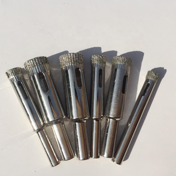 Electroplated Diamond glass hole saw Tile Ceramic Marble drill bit holes tools on glass