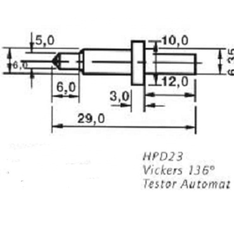 equipment Vicker Indenter Hardness Tester Rockwell Diamond cone Indenter For Hardness Tester