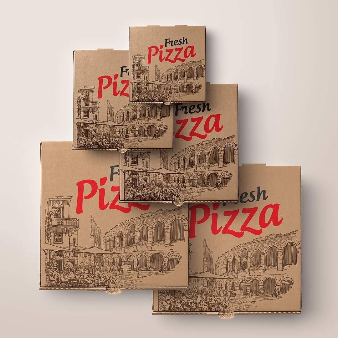 Factory Price Direct Sales Of hard Pizza Packing Paper Box With Custom Logo For Packing Pizza In The Kitchen