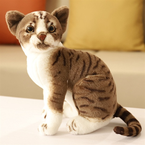 2023 New Design Simulated Cat Plush Toy for Children Sleep With Comfortable Pillow Cute