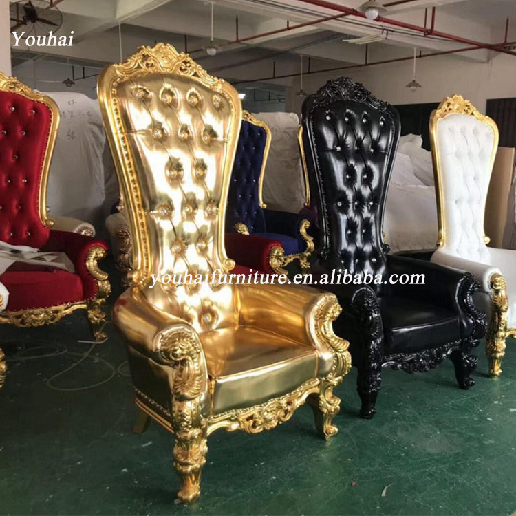 Rental wedding crown royal queen throne chair